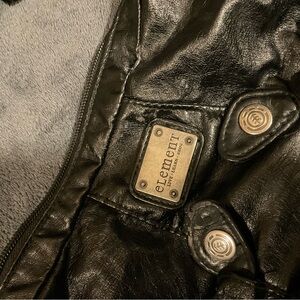 Element Black Leather Jacket
